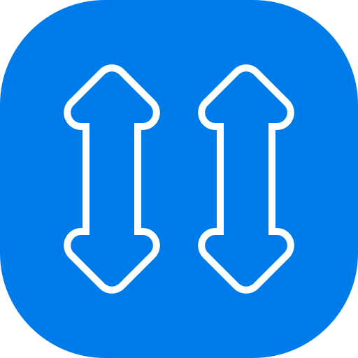 Up and Down Arrows Generic color fill icon