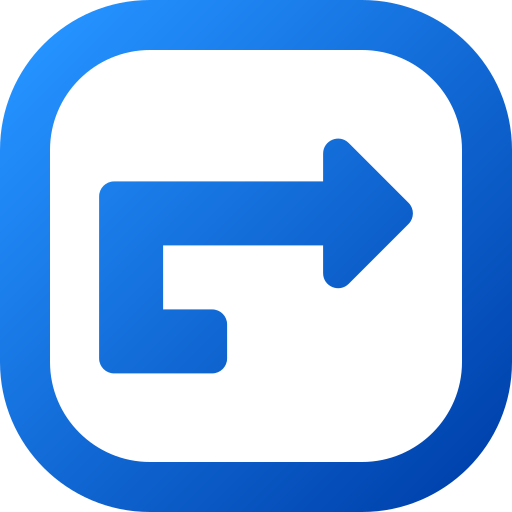 Turn right  Generic gradient fill icon