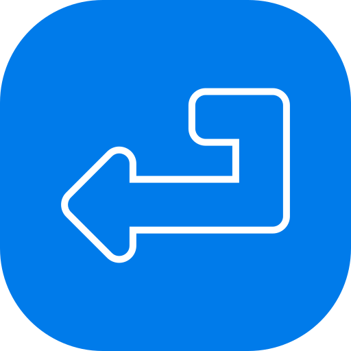 Turn Left Generic color fill icon