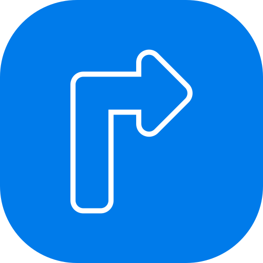 Turn right  Generic color fill icon