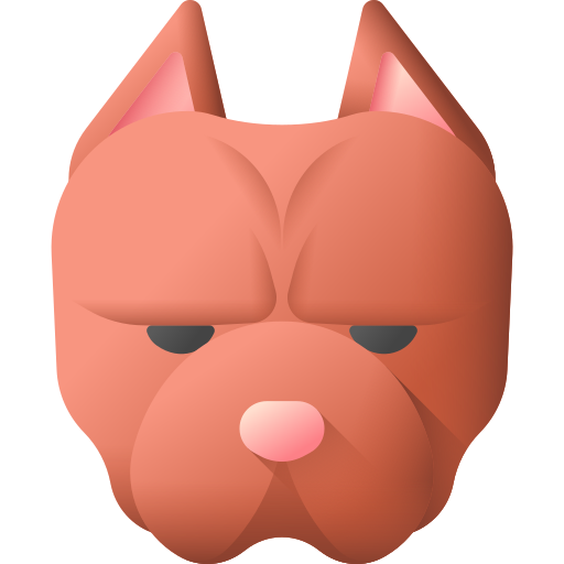 pitbull 3D Color icon