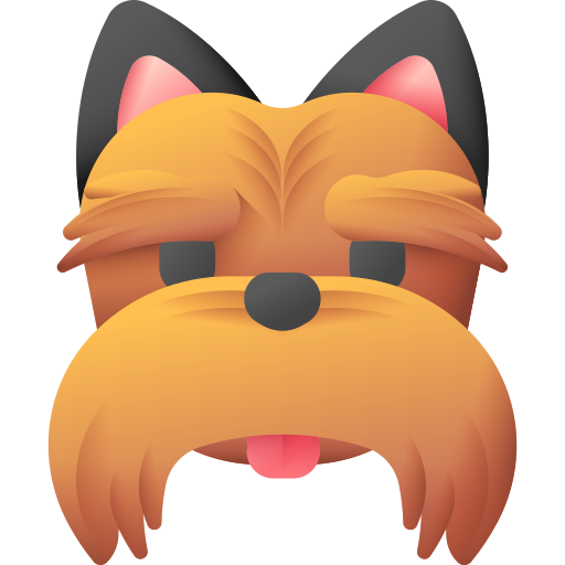 yorkshire terrier 3D Color Ícone