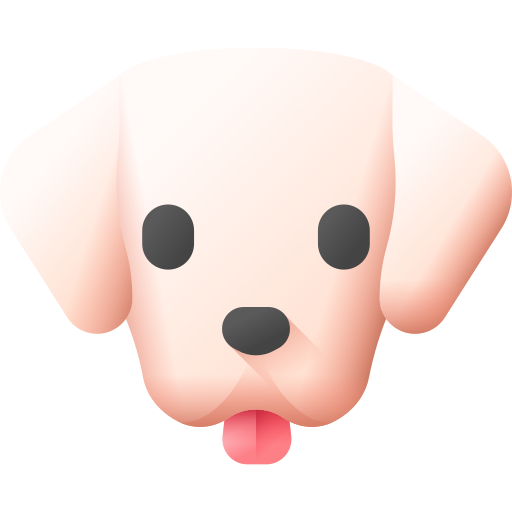 Labrador retriever 3D Color icon