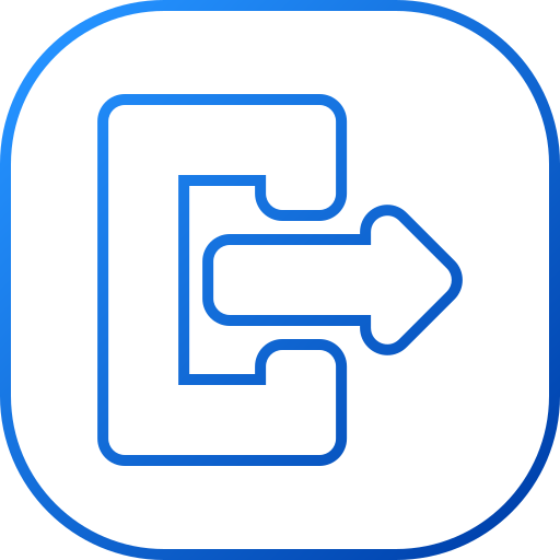 disconnettersi Generic gradient outline icona