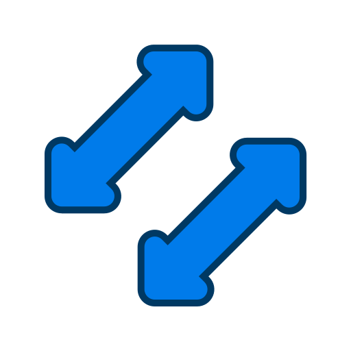 Left and right arrows Generic color lineal-color icon