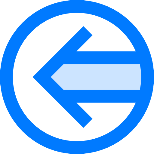 flecha izquierda Vitaliy Gorbachev Blue icono