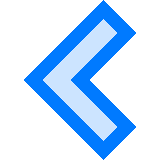 Left arrow Vitaliy Gorbachev Blue icon