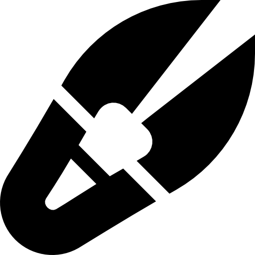 ハサミ Basic Straight Filled icon