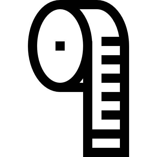 cinta métrica Basic Straight Lineal icono