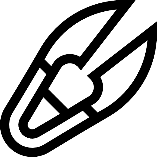 ハサミ Basic Straight Lineal icon