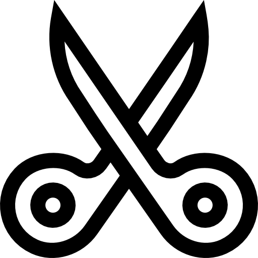 ハサミ Basic Straight Lineal icon