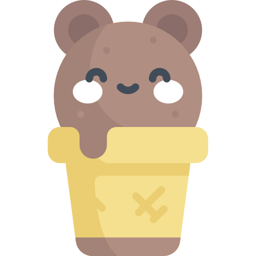 Ice cream Kawaii Flat icon