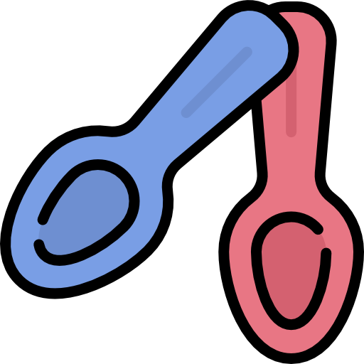 Spoons Kawaii Lineal color icon