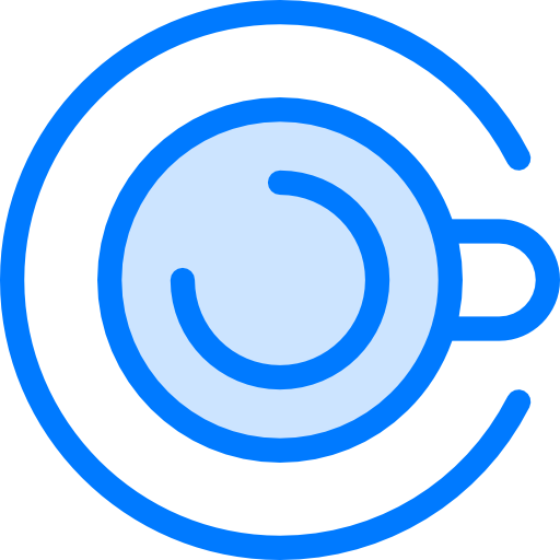 Coffee cup Vitaliy Gorbachev Blue icon