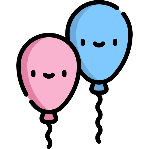 Balloon Kawaii Lineal color icon