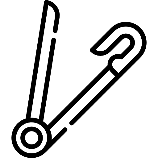 Английская булавка Kawaii Lineal иконка