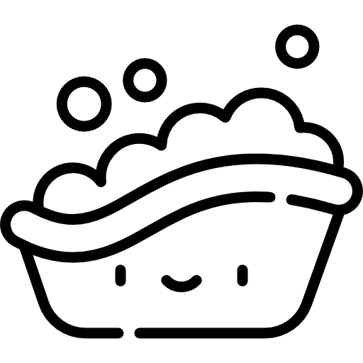 バスタブ Kawaii Lineal icon