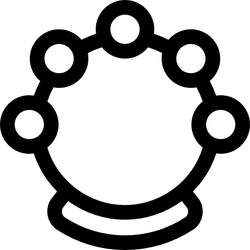 tamburyn Basic Rounded Lineal ikona