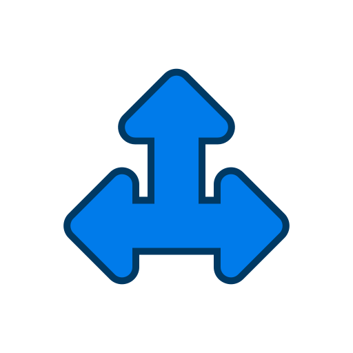 Three Arrows Generic color lineal-color icon