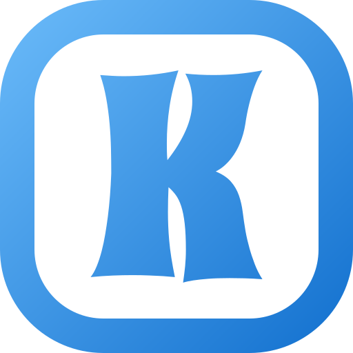 letra k Generic gradient fill icono