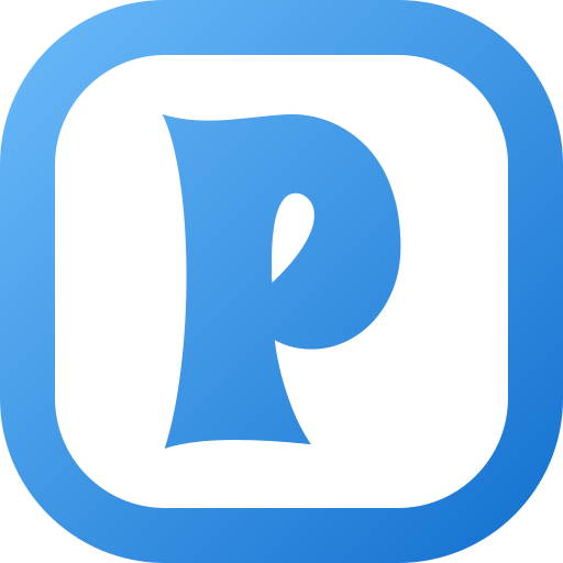 lettera p Generic gradient fill icona