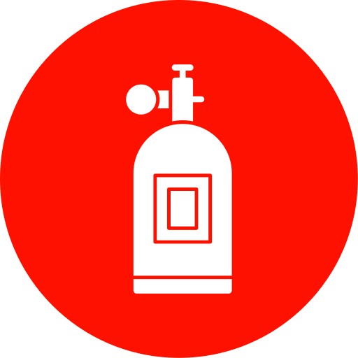 zbiornik tlenu Generic color fill ikona