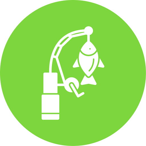 Fishing Rod Generic color fill icon