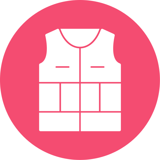 Life Jacket Generic color fill icon