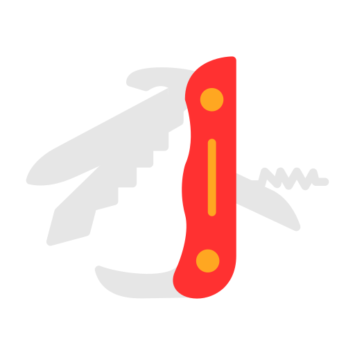 cuchillo del ejército suizo Generic color fill icono