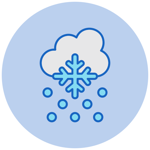 opady śniegu Generic color lineal-color ikona