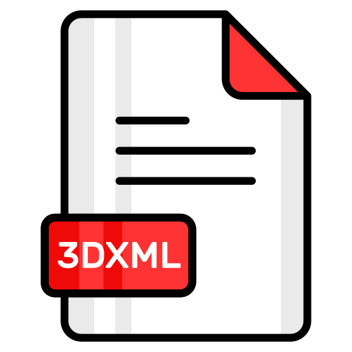 3dxml Generic color lineal-color icon