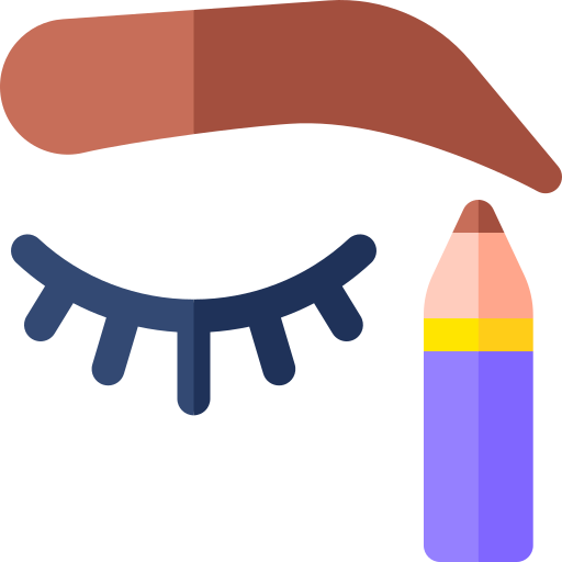 Eyebrow pencil Basic Rounded Flat icon