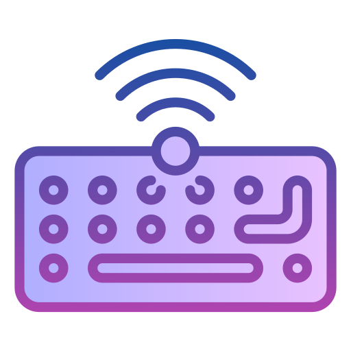 Wireless keyboard Generic gradient lineal-color icon