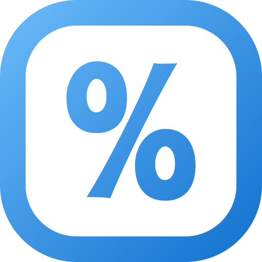 procent Generic gradient fill ikona