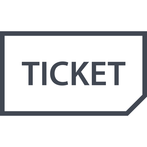 ticket Generic outline icoon