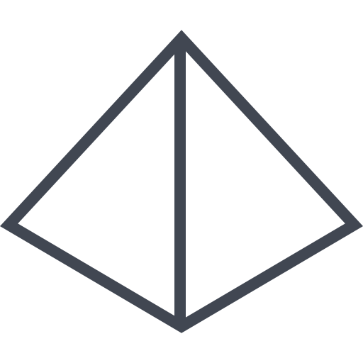 Pyramid Generic outline icon