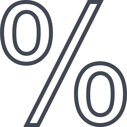 percentuale Generic outline icona