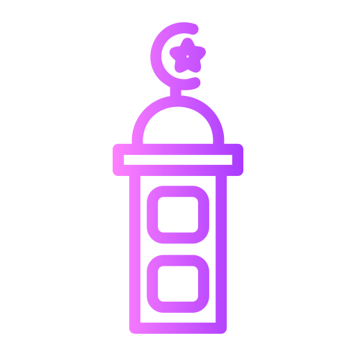 moskee Generic gradient outline icoon