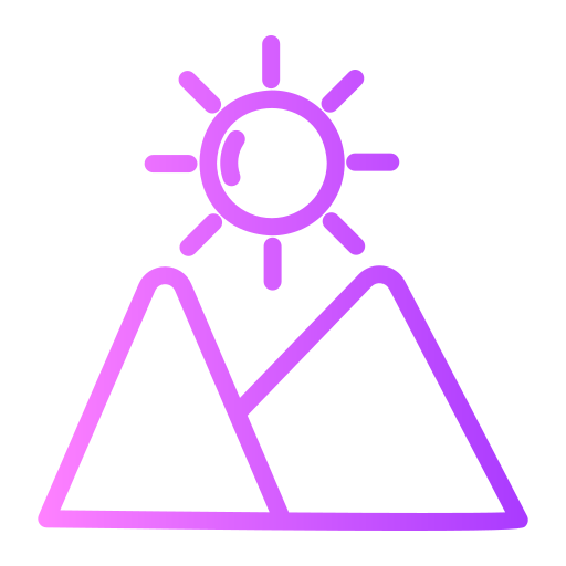 pyramide Generic gradient outline Icône