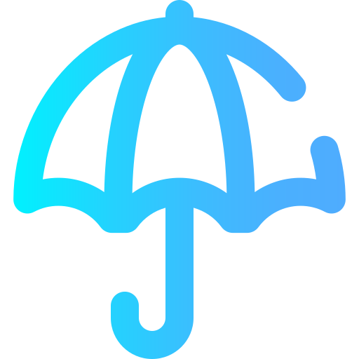 Umbrella Super Basic Omission Gradient icon