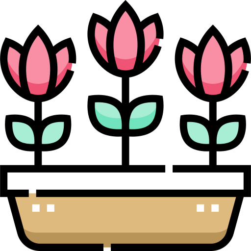 fleur Detailed Straight Lineal color Icône