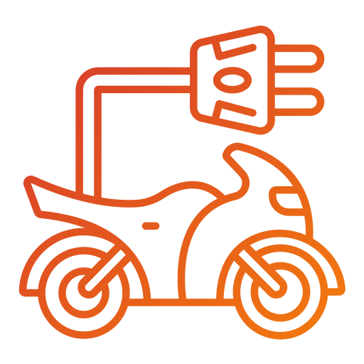 bicicleta electrica Generic gradient outline icono