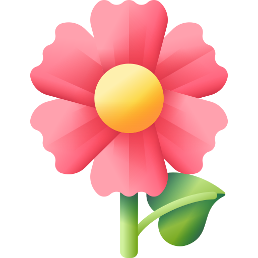 Цветок 3D Color иконка