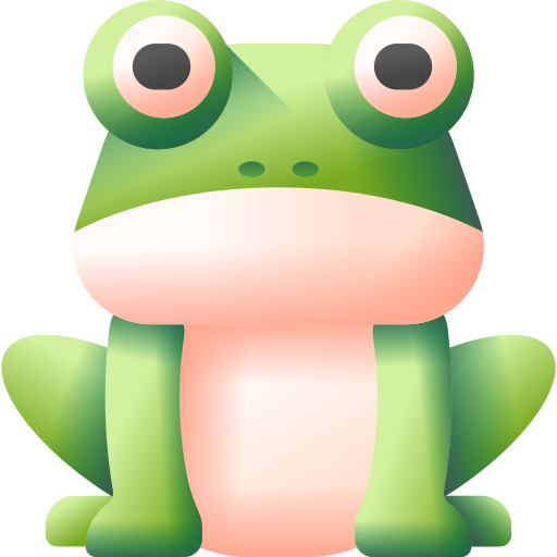 grenouille 3D Color Icône