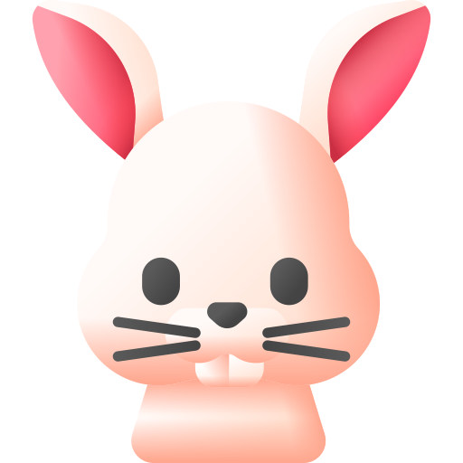 konijn 3D Color icoon