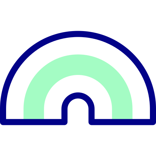 tęcza Detailed Mixed Lineal color ikona