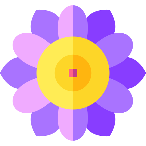 Flower Basic Straight Flat icon