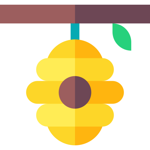 蜂の巣 Basic Straight Flat icon