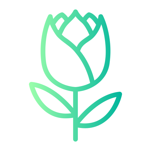 tulipan Generic gradient outline ikona