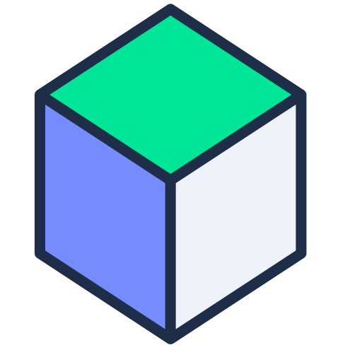 3D Cube Generic color lineal-color icon
